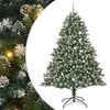 vidaXL Dirbtinė Kalėdų eglutė Žalia 240 cm PVC, plastikas ir plienas