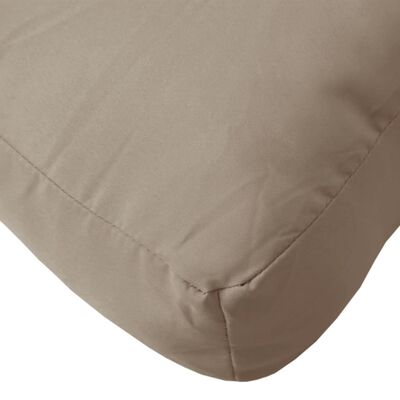 vidaXL Paletės pagalvėlė, taupe spalvos, 80x40x12cm, audinys