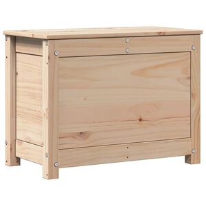 vidaXL Daiktadėžė, 60x32x45,5cm, pu&scaron;ies medienos masyvas