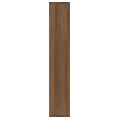 vidaXL Sieninė lentyna, ruda ąžuolo, 36x16x90cm, apdirbta mediena