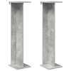 vidaXL Augalų stovas Betono Pilka 25 x 25,5 x 100,5 cm
