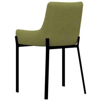 vidaXL Valgomojo kėdės, 6 vnt., žalios spalvos, audinys (3x282594)
