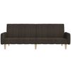 vidaXL Dvivietė sofa-lova, tamsiai rudos spalvos, audinys