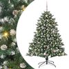 vidaXL Dirbtinė Kalėdų eglutė Žalia 150 cm PVC, plastikas ir plienas