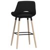 vidaXL Baro taburetė, juodos spalvos, audinys