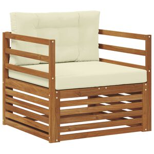 vidaXL Lauko sofos komplektas Tvirta akacijos mediena ir poliesteris