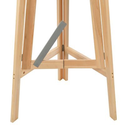 vidaXL Sulankstomas baro stalas, 78 cm, eglės mediena