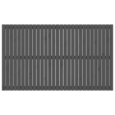 vidaXL Sieninis galvūgalis, pilkas, 185x3x110cm, pušies masyvas