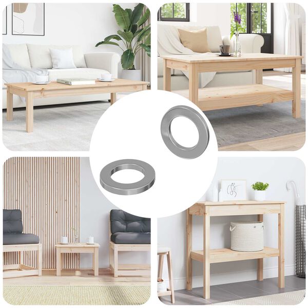 vidaXL Plovimo įrankiai 2 pcs Sidabro 10 x 10 x 1,2 mm Plienas