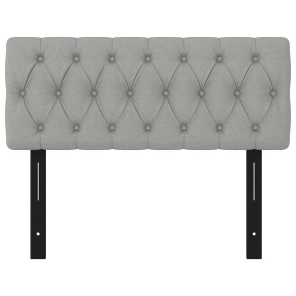 vidaXL Galvūgalis, &scaron;viesiai pilkas, 100x7x78/88 cm, audinys