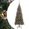 vidaXL Dirbtinė Kalėdų eglutė Žalia 150 cm PVC, plastikas ir plienas