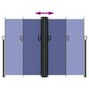 vidaXL Ištraukiama šoninė markizė, mėlynos spalvos, 180x600cm