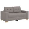 vidaXL Sofa 3 pcs Taupe Lino mišinio audinys