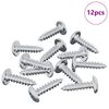 vidaXL Varžtas 12 pcs Sidabro M4 x 16 mm Plienas