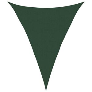 vidaXL Burė nuo saulės, tamsiai žalios spalvos, 5x7x7m, HDPE, 160g/m&sup2;