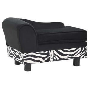 vidaXL Lova &scaron;unims, juodos spalvos, 57x34x36cm, pliu&scaron;as