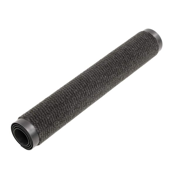 vidaXL Durų kilimėlis, kvadratinis, dygsniuotas, 120x180cm, juodas