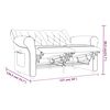 vidaXL Dvivietis atlošiamas masažinis krėslas, juodas, dirbtinė oda
