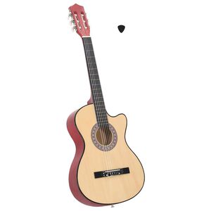 vidaXL Akustinė gitara, amerikinė liepa, 38", 6 stygos