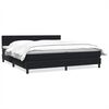 vidaXL Box Spring Lova su čiužiniu Juodas 200x210 cm Velvet