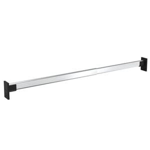 vidaXL Teleskopiniai spintos skersiniai, 2vnt., sidabriniai, 58&ndash;100cm
