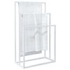 vidaXL Pastatoma rank&scaron;luosčių kabykla, balta, 48x24x79cm, geležis