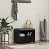 vidaXL Koridoriaus suolas su pagalve Juodas ąžuolas 60 x 38 x 46 cm