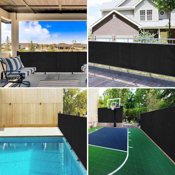 vidaXL Privatumo suteikiantis tinklelis, antracito, 1,5x10m, HDPE