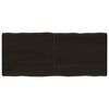 vidaXL Stalvir&scaron;is, tamsiai ruda, 140x60x(2-6) cm, medienos masyvas