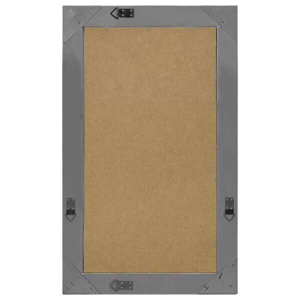 vidaXL Sieninis veidrodis, juodos spalvos, 50x80cm, barokinis stilius