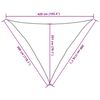 vidaXL Uždanga nuo saulės, juodos spalvos, 3x3x4,2m, HDPE, 160g/m&sup2;