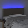 vidaXL Galvūgalis su LED, taupe spalvos, 80x5x78/88cm, audinys