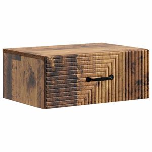 vidaXL Sieninis naktinis staliukas Sendintos medienos Apdirbta mediena