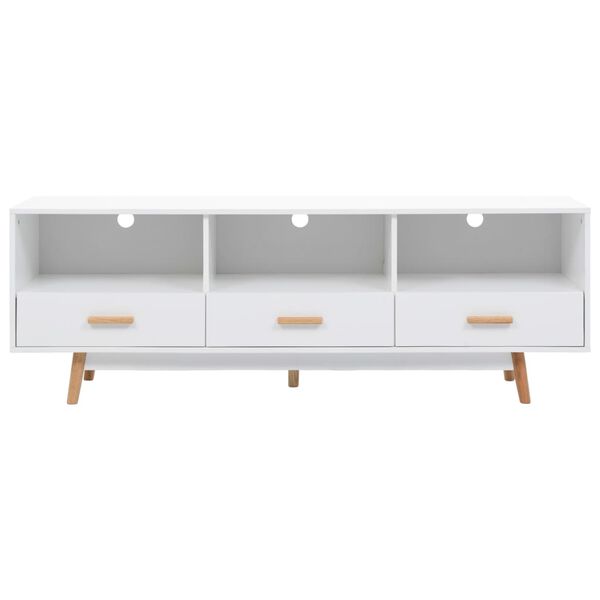 vidaXL Televizoriaus spintelė, baltos spalvos, 160x40x55 cm, MDF