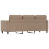 vidaXL Trivietė sofa, kapučino spalvos, 180cm, dirbtinė oda