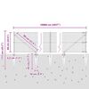 vidaXL Tvorelės stulpas Pilka 100 x 0,6 m (25 x 25 mm tinklas)