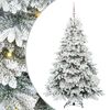 vidaXL Dirbtinė Kalėdų eglutė su 300 LED Balta 180 cm PE ir PVC