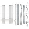 vidaXL Hexagonal Fence with Post 25 x 1,6 m Galvanizuotas plienas