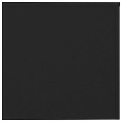 vidaXL Šoniniai staliukai, 3vnt., juodos spalvos, MDP