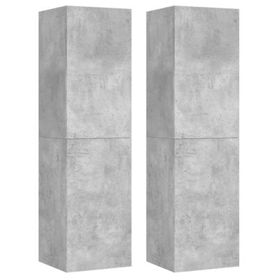 vidaXL Televizoriaus spintelių komplektas, 6 dalių, betono pilkas, MDP
