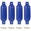 vidaXL Valties bortų apsaugos, 4vnt., mėlynos spalvos, 41x11,5cm, PVC