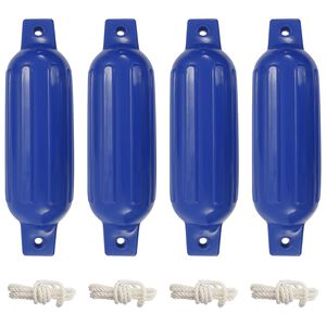 vidaXL Valties bortų apsaugos, 4vnt., mėlynos spalvos, 41x11,5cm, PVC