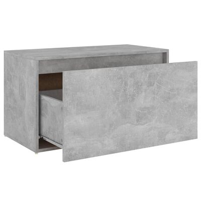 vidaXL Koridoriaus suoliukas, betono pilkos spalvos, 80x40x45cm, MDP