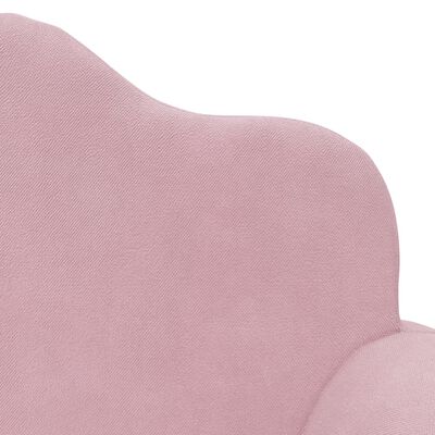 vidaXL Vaikiška dvivietė sofa, rožinės spalvos, minkštas pliušas