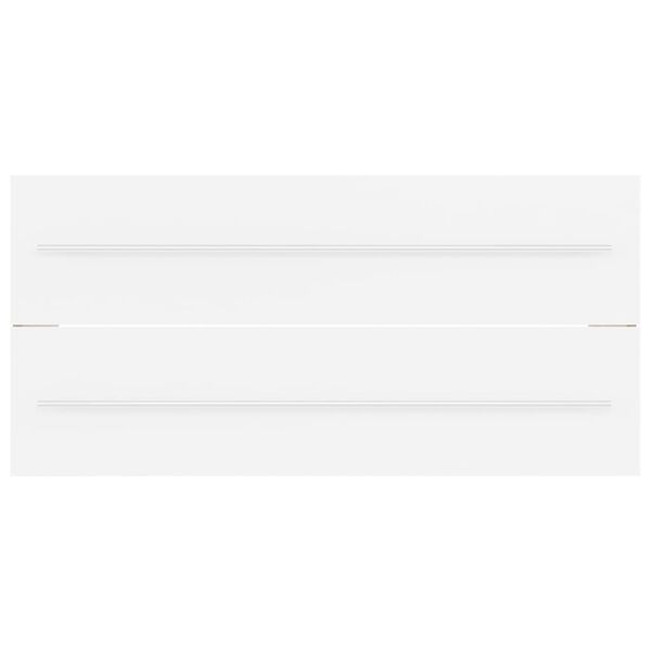 vidaXL Praustuvo spintelė su įmontuotu praustuvu, baltos spalvos, MDP