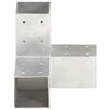 vidaXL Stulpų sujungimai, 4vnt., 71x71mm, metalas, Y formos