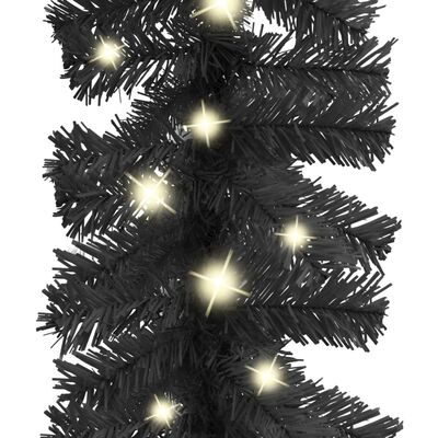 vidaXL Kalėdinė girlianda su LED lemputėmis, juodos spalvos, 20m