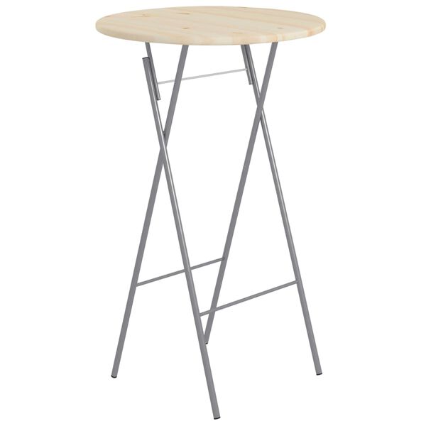 vidaXL Sulankstomi baro staliukai, 6vnt., 60x113cm, plienas ir pušis