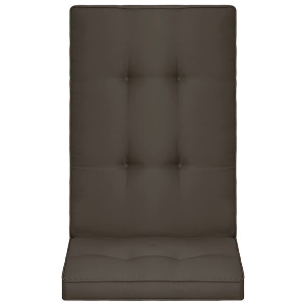 vidaXL Sodo kėdės pagalvėlės, 4vnt., antracito spalvos, 120x50x5cm