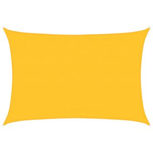 vidaXL Burė nuo saulės, geltonos spalvos, 3,5x4,5m, HDPE, 160g/m&sup2;